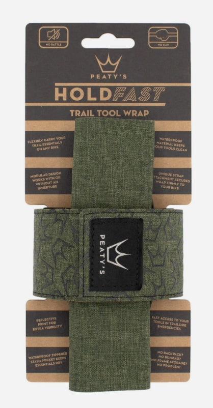 Peatys HoldFast Trail Tool Wrap - Moss Green