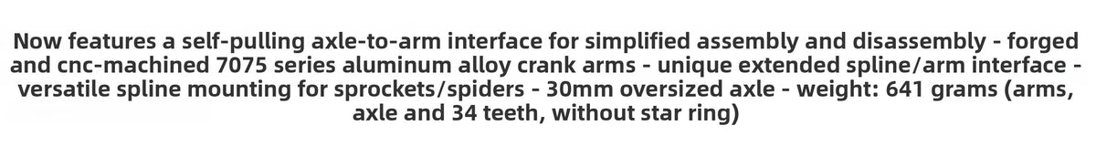Hope EVO Crankset – Spiderless 165mm - 73mm