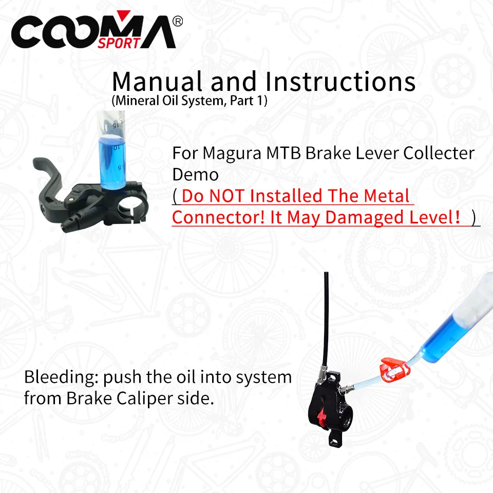 Bicycle Hydraulic Brake Bleed Kit for Magura MT Hydraulic Brake System, Basic Kit V 0.5/V0.7