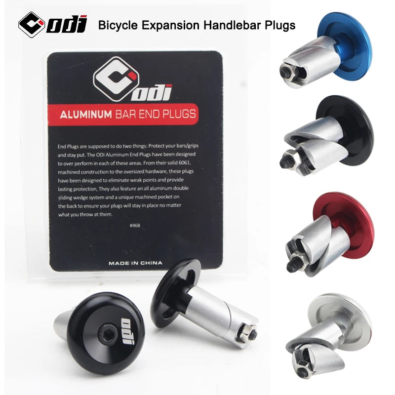 ODI Aluminium Bar End Plugs - MTB & Road Bikes