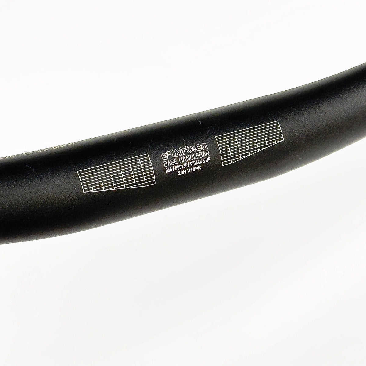 E-thirteen Base Alloy 35 Handlebar 800mm Wide 20mm Rise 35mm - Black