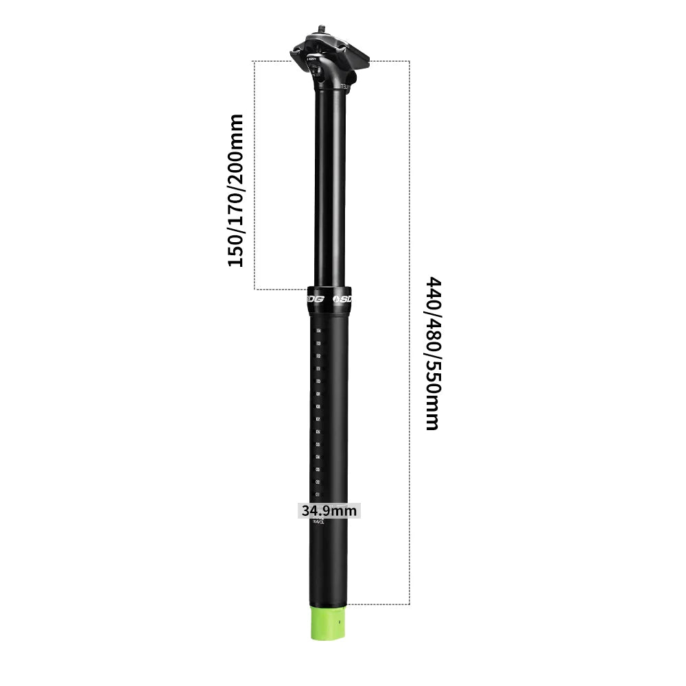 SDG Tellis V1 Dropper Seatpost - 34.9mm - 150mm, 170mm, 200mm