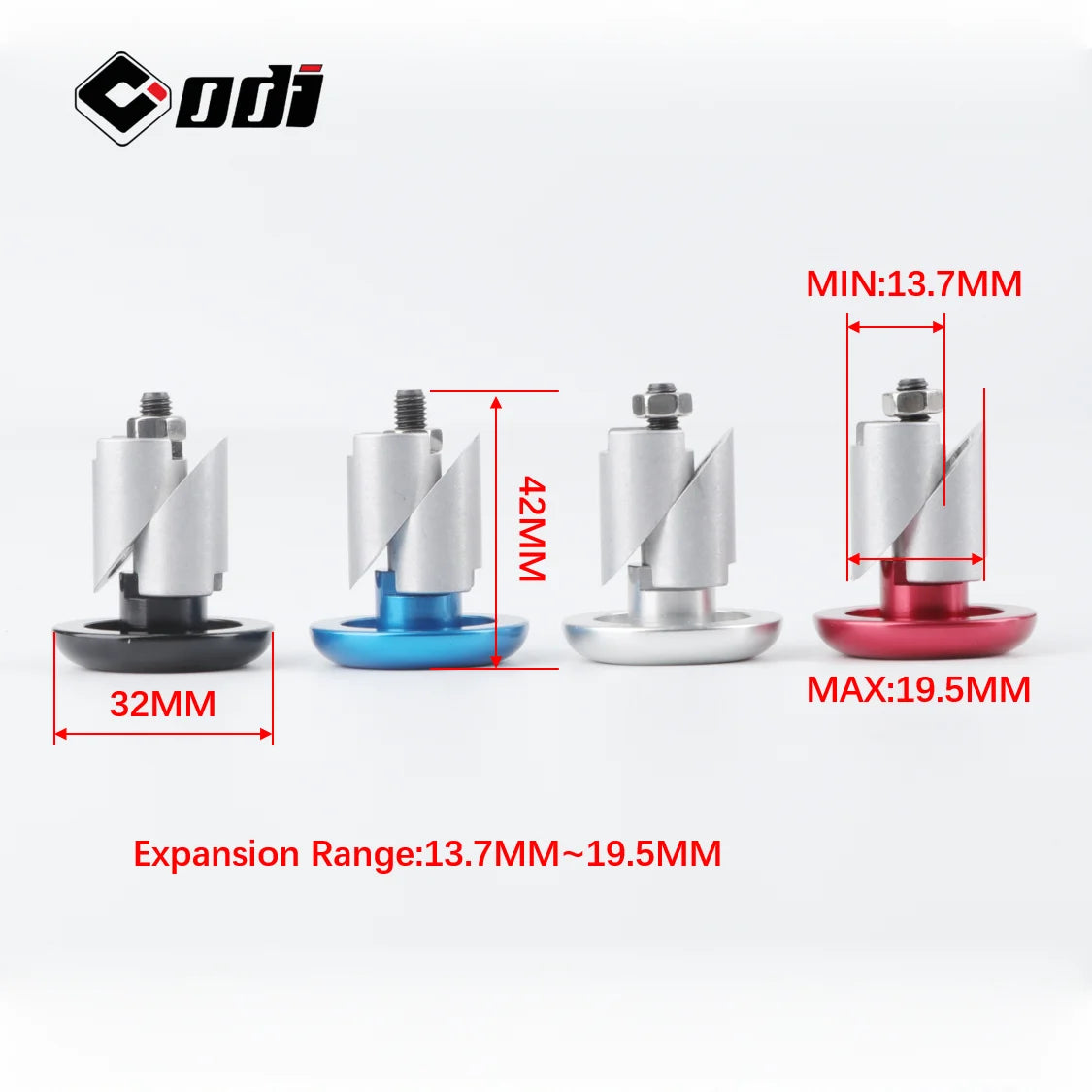 ODI Aluminium Bar End Plugs - MTB & Road Bikes