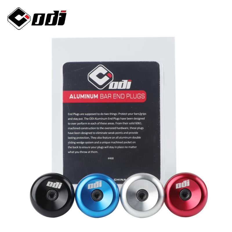 ODI Aluminium Bar End Plugs - MTB & Road Bikes