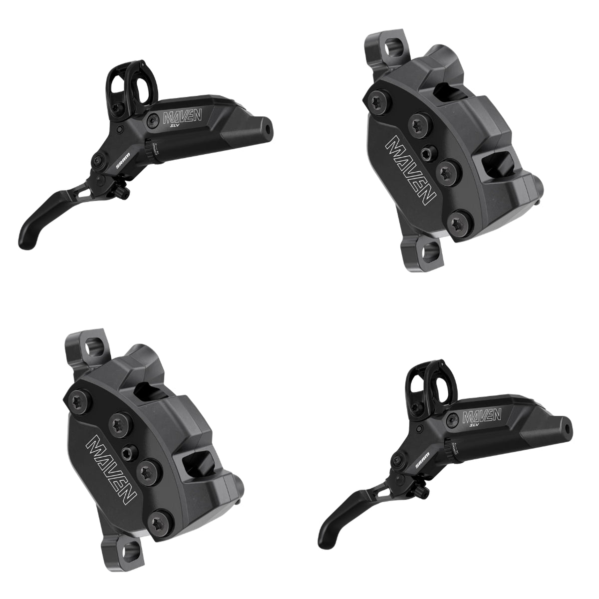 SRAM Maven MTB Hydraulic Disc Brake Set – Ultimate, Silver & Bronze